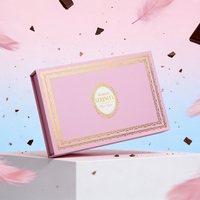 Boîtes en carton de luxe pour chocolats, bonbons et confiseries, avec 24 compartiments, boîte magnétique pour thé, truffes, chocolats et douceurs