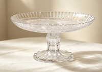 Plateau de rangement transparent créatif en verre, plateau à beurre domestique, boîte à beurre, plateau anti-poussière