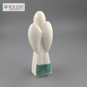 Céramique Blanc Glacé Ornement De Noël Porcelaine Bureau Décor À La Maison Avec Lumière LED Moyen Ange Livre Poterie Émail Ornement - Product Image 3