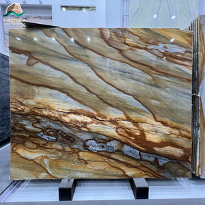 Brown <b>Marble</b> Dunhuang Frescos <b>Marble</b> Natural Stone with Modern Design for Hotel Projects - Product Image 1
