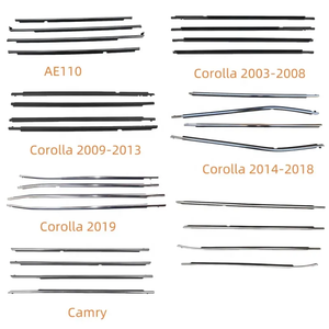 Chất lượng cao 2003 2014 Corolla cửa xe và cửa sổ khuôn trang trí ô tô cao su cửa con dấu và cửa sổ đúc dải - Product Image 2