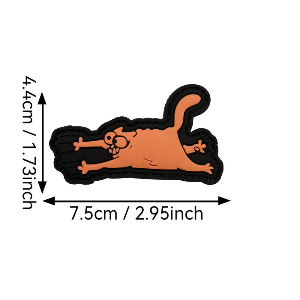 Scratch Cat (Black with Orange)