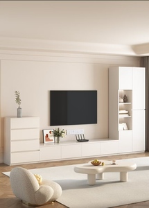 Traditioneller Massivholz-Modul-Beistellschrank mit 20+ Regalen, Multifunktionale Aufbewahrung, Minimalistisches Luxus-Sideboard, Wohnmöbel - Product Image 2