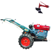 Motoculteur diesel multifonction 15 CV, mini-tracteur agricole à deux roues, moteur 22 CV, boîte de vitesses, transmission par engrenages, économe en énergie