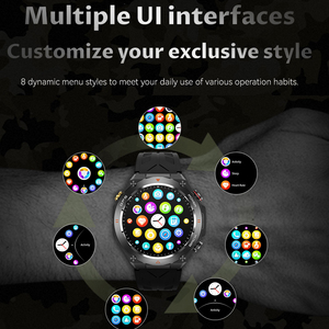 GPS ao ar livre esporte relógio inteligente com 1,45 polegadas IPS tela BT chamada 650mAh bateria grande bússola 1ATM KC82 Smartwatch para <span class=keywords><strong>Android</strong></span> - Product Image 6