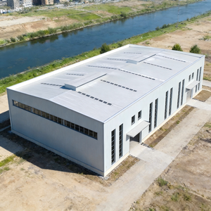 Officina Prefabbricata in Struttura d'Acciaio Zincato a Caldo, Ignifuga, Anticorrosione, ad Alta Resistenza, per Lavorazioni Meccaniche - Product Image 2