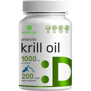 Gélules à l'huile de krill de marque privée à bas prix de bonne qualité Aide à soutenir la santé cardiaque et soutien antioxydant Gélules à l'huile de krill