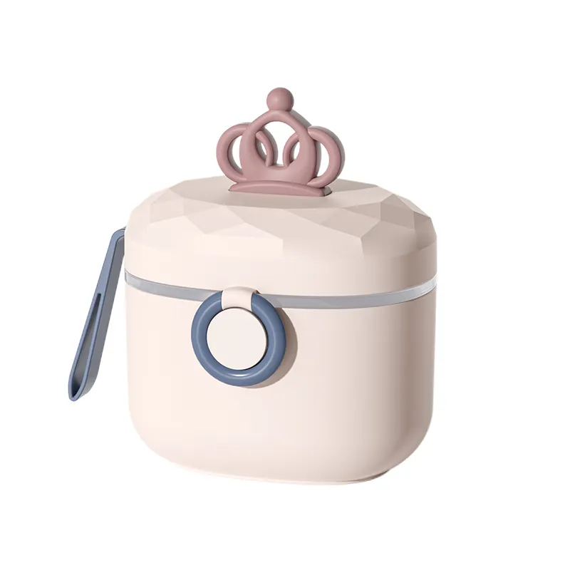 Caja de plástico portátil irtight para bebés y niños, caja de leche en polvo