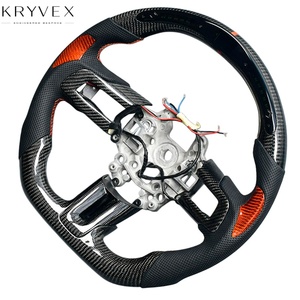 Kryvex para <span class=keywords><strong>Mustang</strong></span> <span class=keywords><strong>Raptor</strong></span> 2023-2025, Accesorios Interiores para Camioneta, Volante Personalizado de Cuero con Calefacción y Fibra de Carbono - Product Image 3