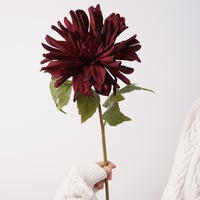 Nouvelles fleurs artificielles Dahlia au toucher réel, décoration de mariage, centre de table, décoration de la maison, décoration de fenêtre