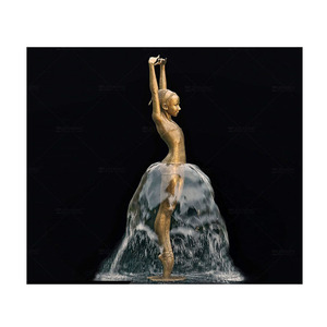 Garden Outdoor Bronze Angel Statue <strong>Fountain</strong> Girl Modern Bronze Sculpture Water <strong>Fountain</strong> Dancer <strong>Large</strong> Bronze <strong>Fountain</strong> - Product Image 1