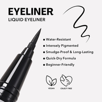 Eyeliner liquide avec diamant, séchage rapide, maquillage pour les yeux, marque privée, anti-bavures, longue tenue