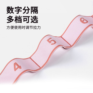 Bandes de résistance numériques pour yoga, fitness, danse, bandes d'exercice réglables avec numéros de 1 à 8, ensembles codés par couleur - Product Image 4