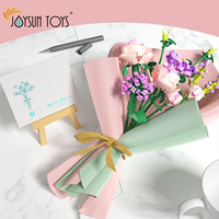 Jouets DIY Blocs de construction de fleurs Ensemble de bâtiments modernes en 3D Thème 1:36 Échelle Plastique pour garçons et filles