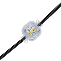 Vente flash - Éclairage LED permanent pour extérieur DC12v, étanche IP67, RGB RGBW, 3 LED, 30 mm, décoration de Noël, lumière LED point pixel