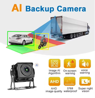 Système BSD AHD à écran tactile 7 pouces 12V 24V avec caméra AI 1080P à détection de distance et lignes de stationnement ajustables pour la sécurité des camions