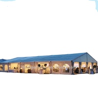 Tente de fête mobile de nuit avec éclairage LED, tente gonflable en forme de cube, tente de camping pour spectacle