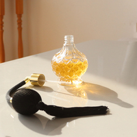 Flacon de parfum vide OEM avec pompe à air comprimé, flacon de parfum en verre de 100 ml, luxueux et unique avec emballage