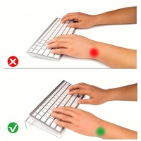 Support de clavier multifonctionnel en acrylique transparent, design moderne et épuré, pour ordinateur de bureau, avec réglage de hauteur et inclinaison, idéal pour le salon