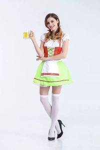 Vestido Dirndl alemán tradicional Oktoberfest vestido Sexy traje Festival de la cerveza disfraz de Cosplay para mujeres adultas - Product Image 4