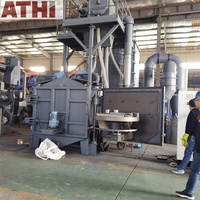 Machine de sablage à double plateau tournant de fabrication industrielle
