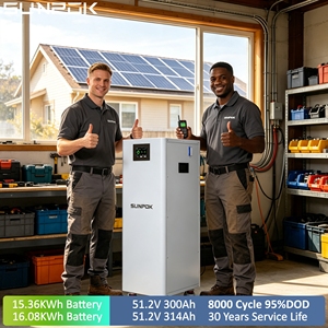Batería de Almacenamiento de Energía Doméstica SUNPOK de 16 kWh, 51.2V 314Ah, Batería de Fosfato de Hierro y Litio LiFePO4 para Almacenamiento de Energía <span class=keywords><strong>Fotovoltaica</strong></span> - Product Image 1