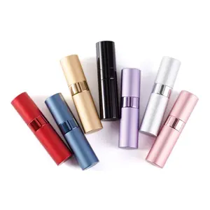 Cheap High 5ml 10ml Colorful Aluminum Perfume Bottle Spray Bottle Color Perfume Atomizer With Round Refillable Glass Cosmetic