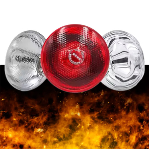 100W/150W/200W/250W Infrared Heat Lamp Red Pitted Breeding <b>Bulb</b> for Animals Poultry Farm Heating Lamp - Product Image 1
