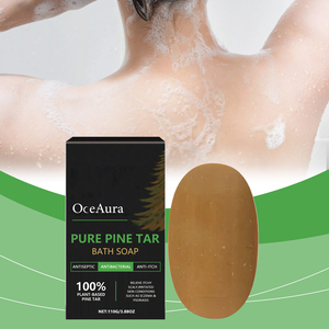 Oceaura สบู่น้ำมันสนบริสุทธิ์สบู่ไวท์เทนนิ่งป้องกันสิวชุ่มชื้นและทำความสะอาดรูขุมขนอ่อนโยนสำหรับผิวที่บอบบาง - Product Image 2