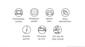 Lettiera per <span class=keywords><strong>Gatti</strong></span> in Plastica Extra Large Facile da Pulire, Doppio Strato con Tappetino in Metallo, Non Appiccicosa e Inodore, Toilette per <span class=keywords><strong>Gatti</strong></span> di Taglia Grande - Product Image 2