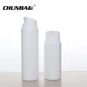 Cosmetic Luxury Unique Empty White Airless Pump Bottle 30 Ml 4oz 200ml