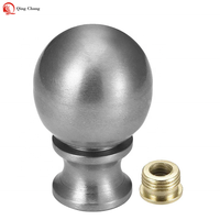 Lampe boule de métal en Bronze frotté à l'huile, finition décorative, boule de Nickel brossé