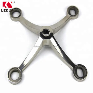 Offerta Speciale: Connettore a <span class=keywords><strong>Ragno</strong></span> Ausiliario Tipo K in Acciaio Inox 316 a 4 Bracci, 200mm, per Fissaggio a Parete in Vetro - Product Image 5