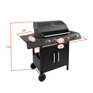 Griglia di personalizzazione all'ingrosso barbecue a gas barbecue portatile griglia per barbecue all'aperto in acciaio inox