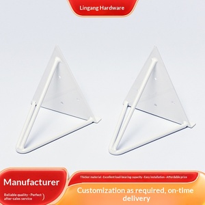 Soporte de Pared Triangular Minimalista Moderno, Escritorio Suspendido, Panel de Partición con Soporte de Carga, Ángulo de Fijación de Hierro para <span class=keywords><strong>Muebles</strong></span> - Product Image 4