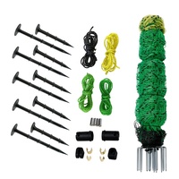 Clôture en filet portable pour moutons et chèvres, système d'enclos pour animaux d'élevage en extérieur, clôture électrique en filet