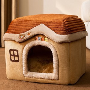 Cueva de felpa corta para perros y gatos, casa cálida, fabricante al por mayor - Product Image 5