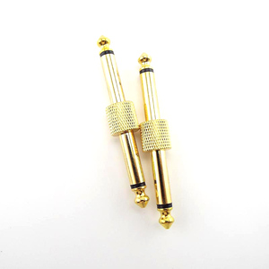 Conector macho dorado de 6,35mm, pedales de efecto de guitarra de Metal duradero, piezas de instrumentos de cuerda de Audio <span class=keywords><strong>Mono</strong></span>, accesorios - Product Image 5