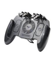 Manette de jeu M11 à 6 doigts pour téléphones mobiles de 4.7 à 6.5 pouces Contrôleur PUBG avec radiateur pour iPhone et Android Fabriqué en PC