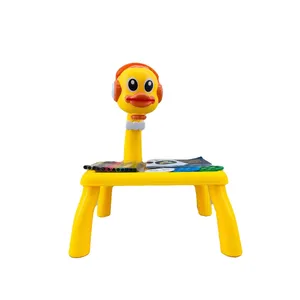 Duck LED Projection Drawing Table LED Board Kids LED Light with Batteries Function Adjustable Learning Projection Table