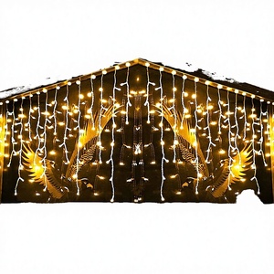Guirlandes lumineuses LED avec 8 modes IP44 pour Noël, mariage, fête, famille, rideau, lumières en forme de glaçons - Product Image 1