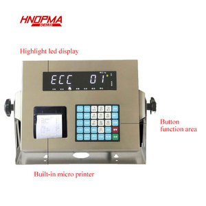 Balance électronique numérique à affichage LED 7 bits grand écran LCD, indicateur en acier inoxydable, cellules de pesée 1-12, précision classe 3 - Product Image 3