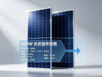 Panneau solaire bifacial de type N à haute efficacité de 600 W pour cellules à demi-coupe avec certification TUV pour les systèmes d'énergie solaire domestiques