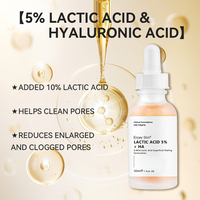 Marque distributeur Sérum raffermissant et blanchissant pour la peau 5% concentré d'acide lactique organique soin de constriction des pores du visage