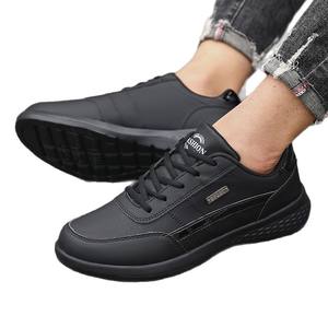 Zapatos de Hombre 2025, Zapatos de Cuero Impermeables a la Moda, Zapatos Deportivos Casuales de Suela Suave para Otoño e Invierno - Product Image 1