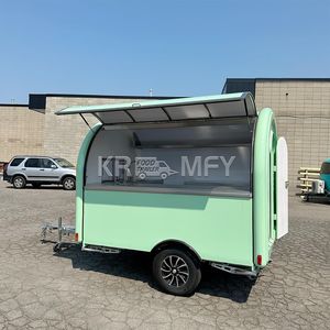 2025 <b>Small</b> Mobile Kitchen Truck Foodtrailer Mini Square Hamburgers Pizza BBQ Fast Food Trailer Cart For Sale - Product Image 1