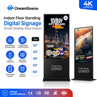 Kiosco con Pantalla Táctil Android de 43 Pulgadas, Tótem Publicitario, Reproductor de Publicidad, LCD Ultrafino, Señalización Digital de Pie para Interiores