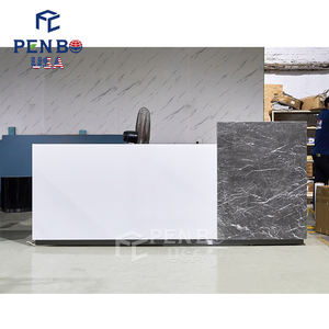 เคาน์เตอร์ร้านค้าทำจากไม้ไฟ LED สำหรับผู้หญิงผู้ชายและเด็กการตกแต่งร้านค้าเคาน์เตอร์เงินสดสำหรับร้านค้าแฟชั่นทันสมัยตามสั่ง - Product Image 5