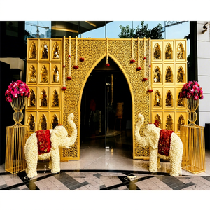 Decoración Elegante para Entradas con Paneles Láser para Salones de Boda, Decoración de Boda con Elegancia, Pantallas Láser, Nuevo Diseño de Panel Metálico - Product Image 1