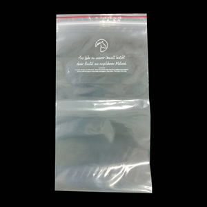 Recyclable Plastic Plastic Bag With Logo Packing Bag Resealable Ziplock Bags